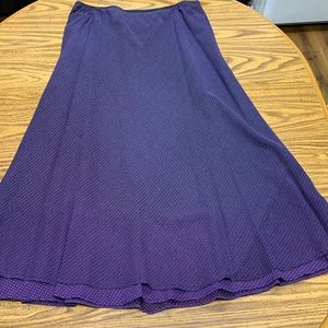 Long Modest purple and black designed Style & Co skirt